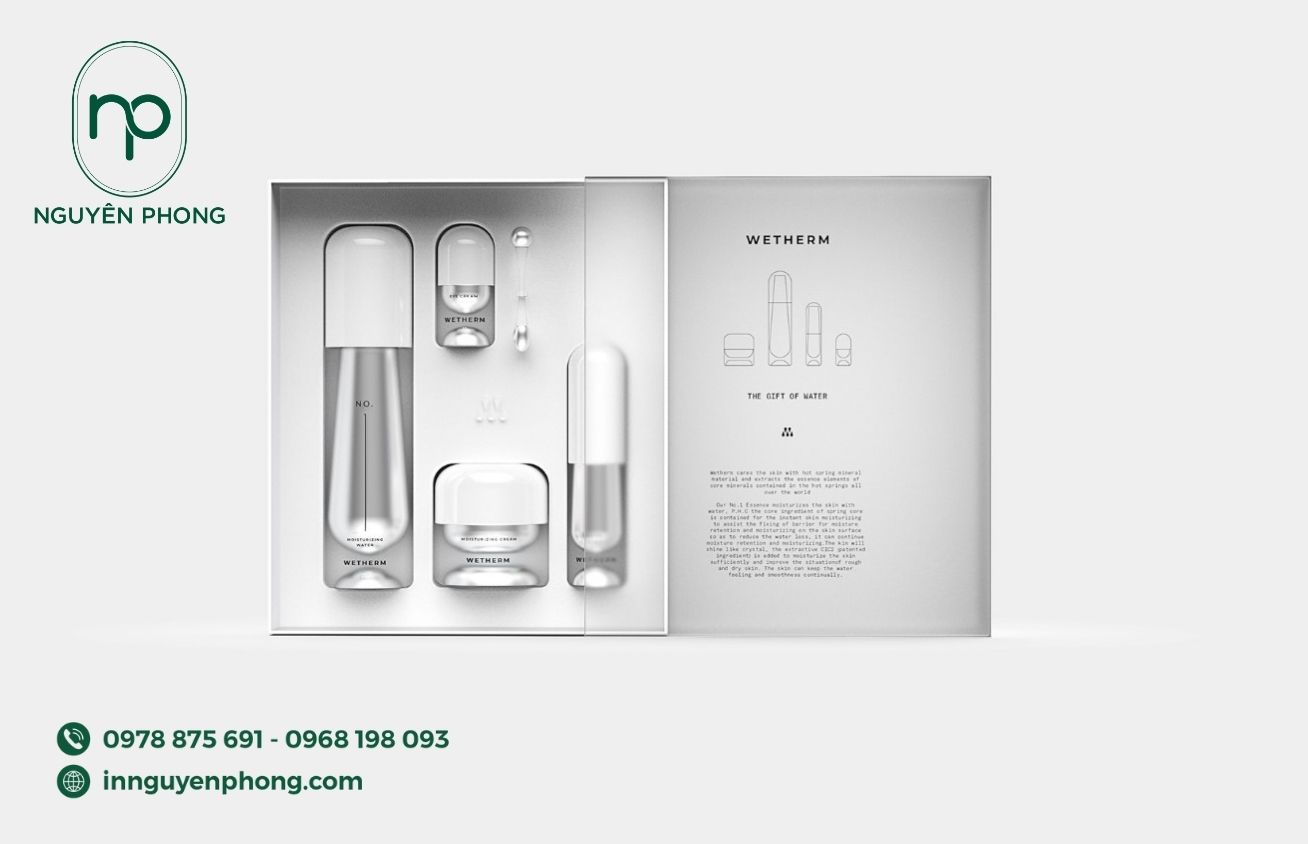 In hộp giấy đựng serum cao cấp – Đóng gói đẹp, chốt đơn nhanh